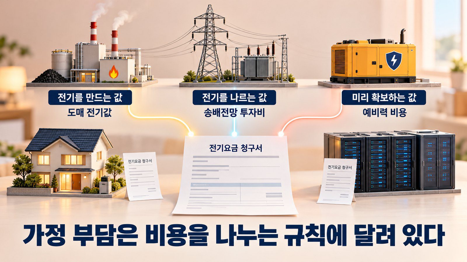데이터센터 전기요금 논란: AI가 가정 전기요금을 올리는 3가지 경로 한눈에 정리