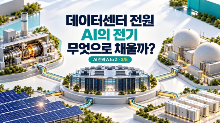 데이터센터 전원 비교: 가스터빈·원전·태양광, AI는 무엇으로 전기를 얻나