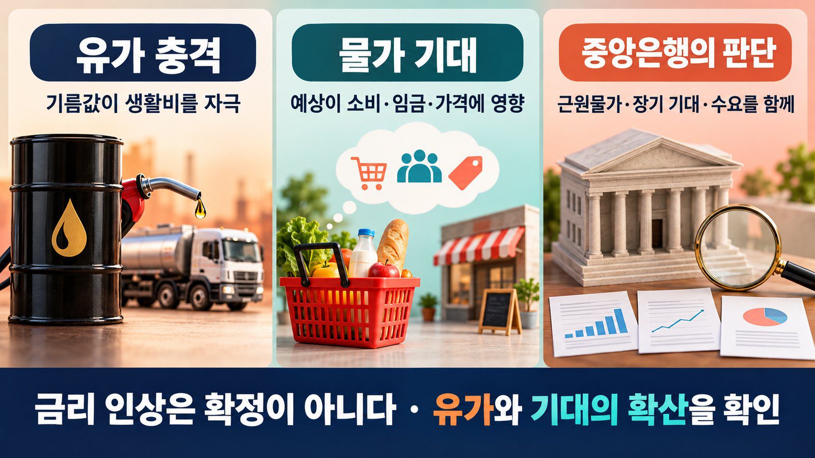 기대 인플레이션 4.7%: 근원물가 2.6%인데 왜 금리 인상 이야기가 나올까 한눈에 정리