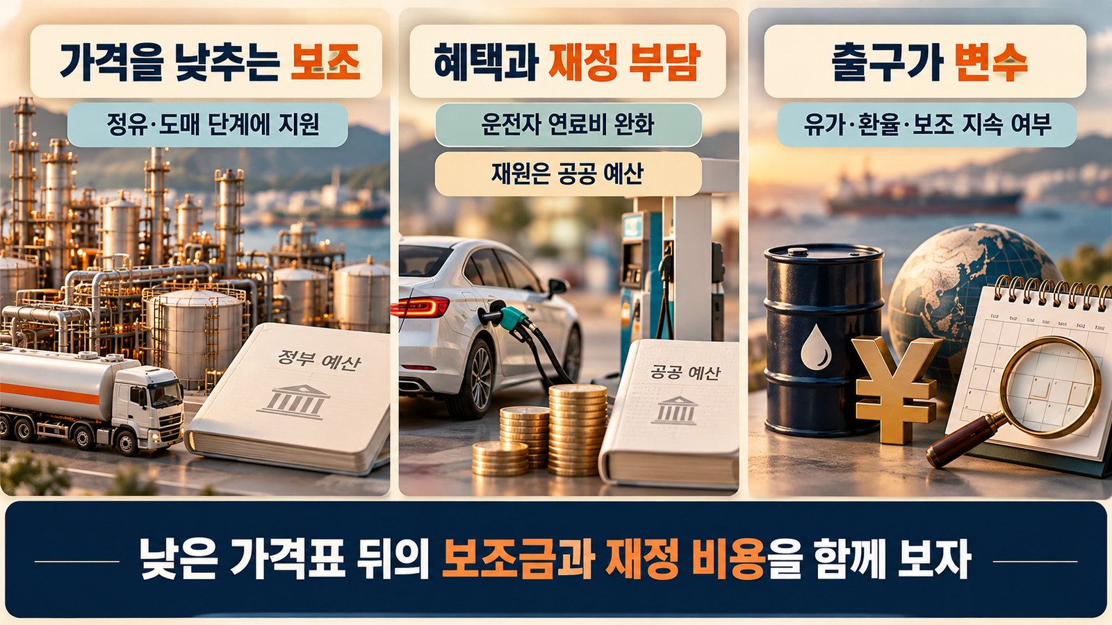 일본 휘발유 가격 170엔, 유가 110달러인데 왜 안 오를까? 한눈에 정리